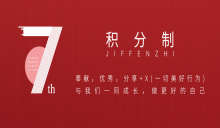積分制7周年！來(lái)看看有哪些你想要的！
